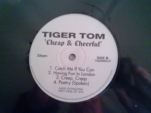 TigerTom Cheap & Cheerful Album LP B-Side